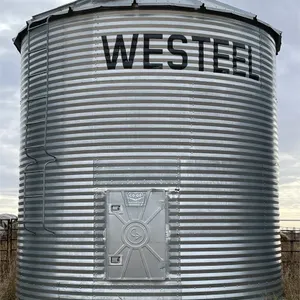 WESTEEL ±2400 Bushel 4 Ring X 15 Ft. Flat Bottom Grain Bin w/ Wood Floor