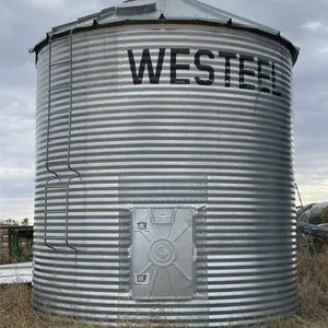 WESTEEL ±2400 Bushel 4 Ring X 15 Ft. Flat Bottom Grain Bin w/ Wood Floor