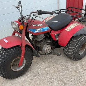 Honda ATC 185S Three-Wheeler All-Terrain Cycle with Rear Cargo Rack