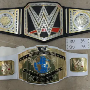 2 Vintage WWE Heavy Weight Championship Wrestling Belts by Mattel 2014