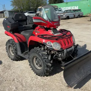 2009 Arctic Cat 366 ATV Has 4 x 4 with Front-Mounted Snow Plow, Windshield, Winch, Rear Storage
