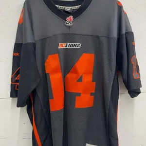 Vintage CFL BC Lions Travis Lulay Men's XL Reebok Football Jersey