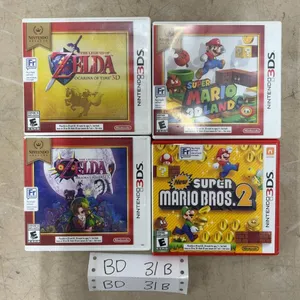 Nintendo 3DS Games Lot: Super Mario 3D Land, Super Mario Bros 2, Legend of Zelda Ocarina of Time &
