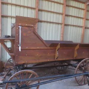 Horse-Drawn Parade-Style Wood Wagon, 10 ft., with Wood Spoked Wheels, Extra Driver’s Seat — Always