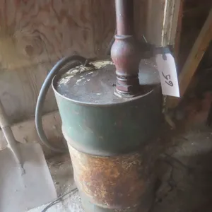 Barrel Pump with Hose and 25-Gallon Tank