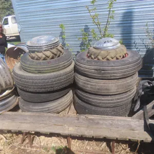 Tractor and Implement Ties/Rims 16.5 + Hubcaps