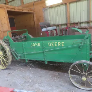 John Deere Model D Ground-Driven Horse-Pulled Manure Spreader, Steel Wheels, S/N 96651 — Always