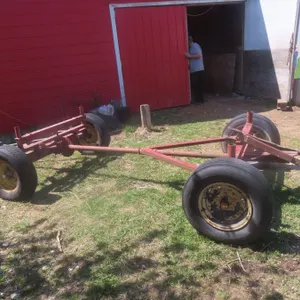 4-Wheel Farm Wagon, Adjustable Size, 14" Tires, Tractor or Horse Drawn