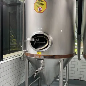 RIPLEY STAINLESS COMMERCIAL 18HLFV JACKETED FERMENTATION VESSEL WITH 1800L CAPACITY