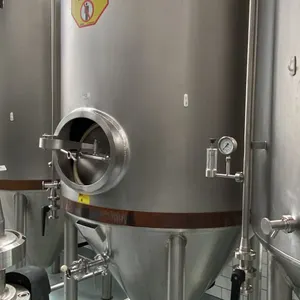RIPLEY STAINLESS COMMERCIAL 18HLFV JACKETED FERMENTATION VESSEL WITH 1800L CAPACITY
