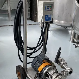 ECHTOP BLACO32D-C SANITARY PUMP CART WITH LEESON SM4 SERIES ADJUSTABLE SPEED AC MOTOR CONTROL