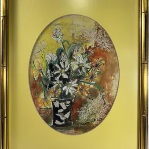 E. RID FLORAL WATERCOLOR PAINTING