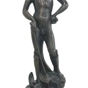 AFTER DONATELLO DAVID BRONZE SCULPTURE