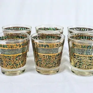 Vintage Dominion Glass Lowball Glass Set -