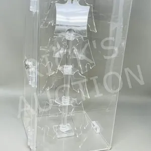 clear display case w/ key - 8.5 x 8.5 x 16.5 tall