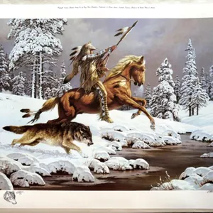 “Wolves” by Chuck Ren Signed and Numbered Print