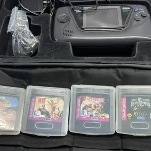 Sega Game Gear with Games & Case Surf Ninjas