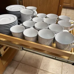 Noritake stoneware cups, saucers
tea cups