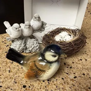Goebel, decorative birds, bird nest