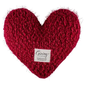 DEMDACO Weighted Giving Heart Cranberry Red