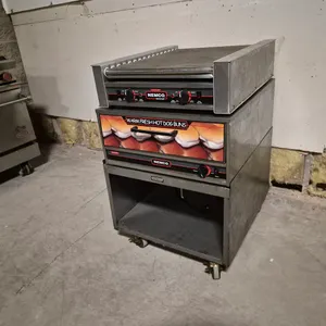 Nemco 24" Hot Dog Roller with Bun Warmer and Equipment Stand on Casters - Model # 8045N - NSF App...