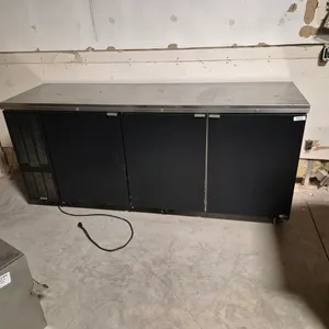 (Runs and Cools) Perlick Back Bar Cooler on Casters with 3 Doors and Stainless Steel Top - Model ...