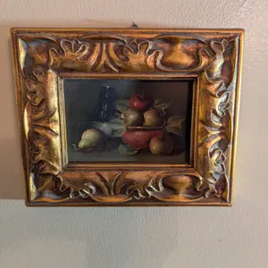 Small Still Life Wall Art with Fruit Motif