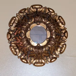 Ornately Carved Gold Wall Mirror