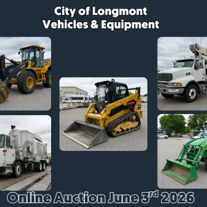 Don't Miss Out on the City of Longmont Vehicles & Equipment  Auction