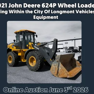 2021 John Deere 624P Wheel Loaders Selling Within the City of Longmont Vehicles & Equipment