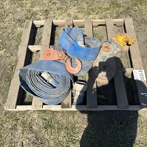 2 - 3" FLAT WATER HOSES & 2 - PULLEYS