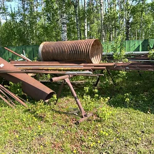 LARGE ASSORTMENT OF STEEL SUCKER ROD, PIPE, EXPANDED METAL CULVERT & CHECKER PLATE