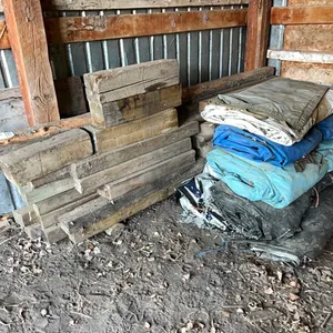 LUMBER COVERS, TARPS & ASSORTED TIMBERS