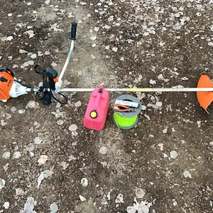Stihl FS 90 Weed Trimmer, Small Gas Can and Replacement Line