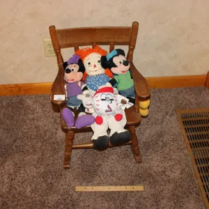 Child's Rocker With Plushies