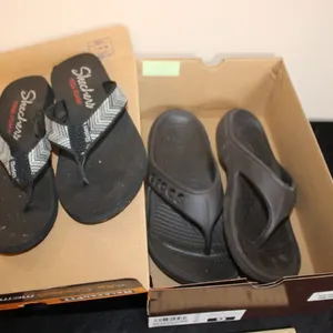 Skechers Flip Flops, No Size Showing; Croc Flip Flops, Size 8