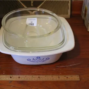 Corning Casserole and a Bunt Pan