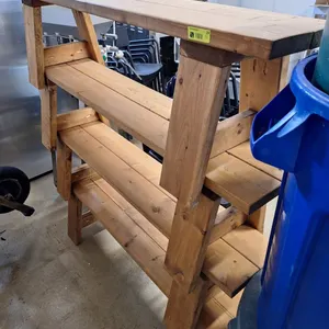 4 Wood Benches, 60"x11"x18"