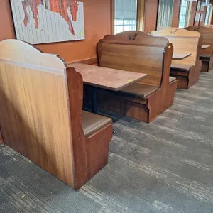 Wood Booth Package (No Tables), 2 Single Side 23"x49"x48" and 5 Two Sided 45"x49"x48"