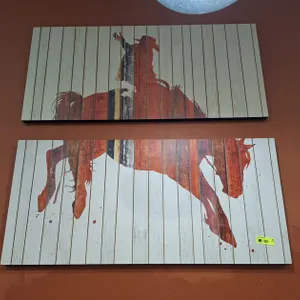 2 Rodeo Wall Art, 44"x20"