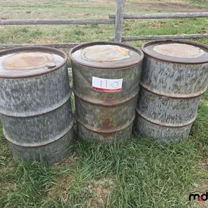 (3) Steel Barrels
 UNRESERVED