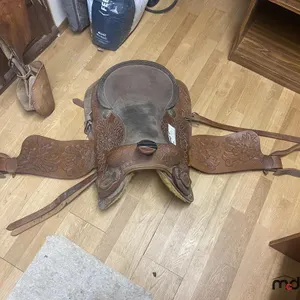 Vintage Western Rawhide St. Boniface 6-Man Saddle
 UNRESERVED