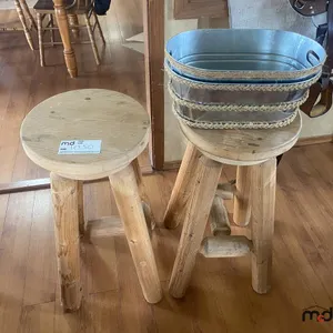 Stools & Metal Buckets
 UNRESERVED