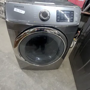 Samsung DV45H6300 Front-Load Steam Dryer with Moisture Sensor in Platinum Gray
