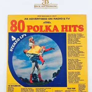 80 Polka Hits 4 Stereo LP Record Set