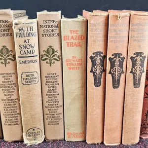 12 Early 20th-Century Hardcover Books with Diverse Themes