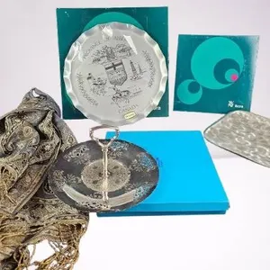 Decorative Serving Trays, Including WMF Ikora and Victorian Silver Tray
