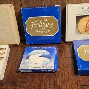 Decorative Collectible Plates by Various Makers with Original Boxes