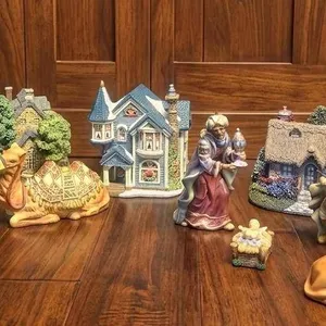 Hawthorne Village Illuminated Christmas Village Set with Accessories