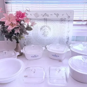 Corning Ware Blue Cornflower Baking Dishes with Lids